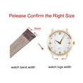 thumbnail image 2 of Uxcell Leather Band Embossed 14mm Leather Watch Strap with Installation Tool, Brown, 2 of 6