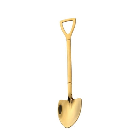 

MODERN HOMEZIE Spoon Rust-proof Reusable Ice Cre Scoop Spoon Hanging Stainless Hanging Spoon Golden tip shovel