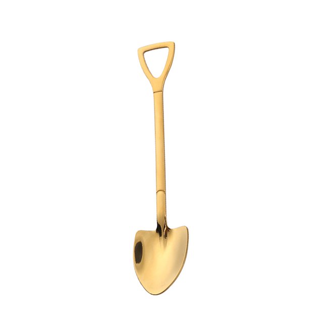 Cateissary Juego de cucharas de café con pala de acero inoxidable, 1 Uds., pala creativa, cuchara de té, helado, postre, cuchara, regalo de cumpleaños, Type9 NO9 Cateissary HA001870-01