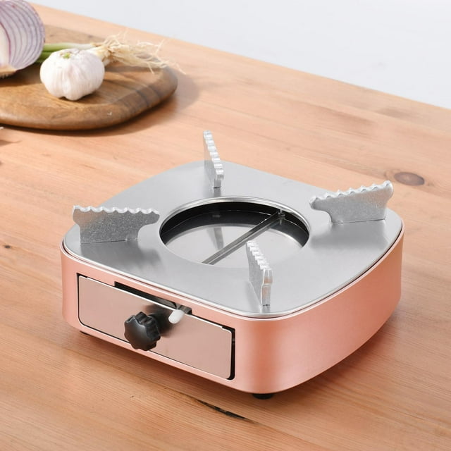 Mini Brûleur à Alcool, Ultraléger Portable pour Randonnée en Plein Air, Petit Camping pour Cuisson BBQ Type 2 Rose