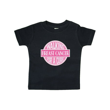 

Inktastic Breast Cancer Walking for a Cure Gift Baby Girl T-Shirt