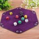 thumbnail image 4 of 4 Pieces Dice Tray Set Foldable Dice Trays Hexagon Dice Rolling Tray PU Leather Dice Holder for Dice Games Like RPG, DND, and Other Table Games (Red, 4 of 5