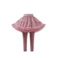 thumbnail image 2 of WUXIAN Little Girls Footless Leggings With Tutu Ruffle Skirt Stretchy Pantskirt Toddler Kids Child Lovely Dailywear, 2 of 3