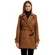 thumbnail image 3 of Gabardina wantdo para mujer con doble botonadura, color caramelo, XXL, 3 of 7