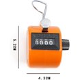 thumbnail image 2 of Velocímetro manual Juego de velocímetro mecánico de 4 dígitos sin batería Naranja y azul, vueltas / deportes Feliz Sencillez, 2 of 5