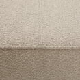 thumbnail image 5 of GDF Studio Modern Upholstered Cocktail Ottoman Bench with Boucle Cushion Top, Light Brown, 5 of 9