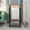 thumbnail image 2 of Towel Rack for Bathroom Storage Freestanding Towel Bar Stand Hand Towel Holder Ladder Drying Rack Bathroom Organizers Accessories for Bath Storage & Hand Towels, 2 of 6