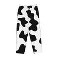 thumbnail image 4 of Sigee Milk Cow Print Women's Soft Pajama Pants - Breathable and Comfortable Lounge Sleep Bottoms with Elastic Waistband and Pockets-Small, 4 of 9