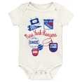 thumbnail image 3 of Infant & Newborn Outerstuff New York Rangers Littlest Player Three-Pack Bodysuit Set, 3 of 4