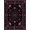 Pink Purple Black, Pattern 16, variant on ODIKA 8'x10' Washable Area Rug Non-Slip Chair-Friendly Mat Black Gothic Witchy Maximalist Whimsigoth Victorian Floral Design with Roses for Dining Room, Large Office, Lounge