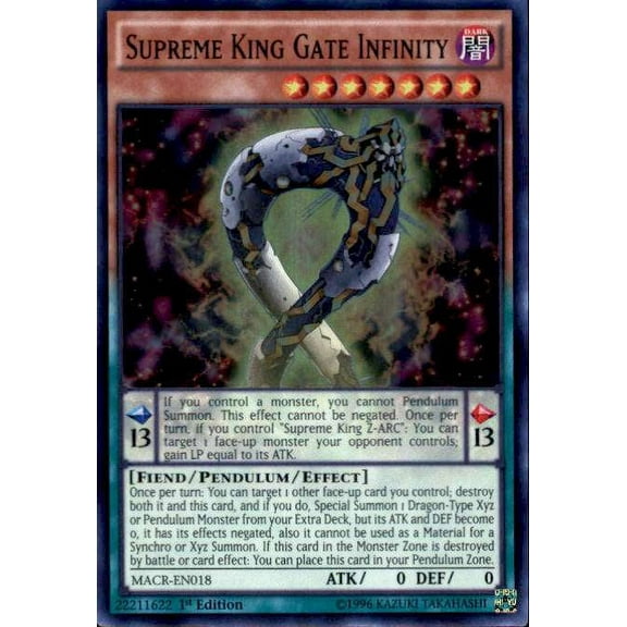 YuGiOh Maximum Cris Supreme King Gate Infinity MACR-EN018