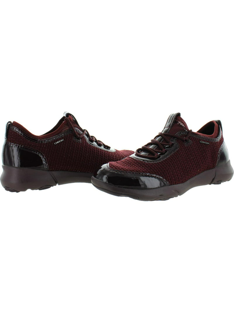 Viaje falta de aliento Lada Geox Respira Womens Nebula X Patent Leather Fashion Sneakers Red 6 Medium  (B,M) - Walmart.com