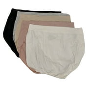 Carole Hochman Ladies Seamless Brief, 5-pack Size: XL, Color: Black/Misty Rose/Light Gray/Beige/Creme