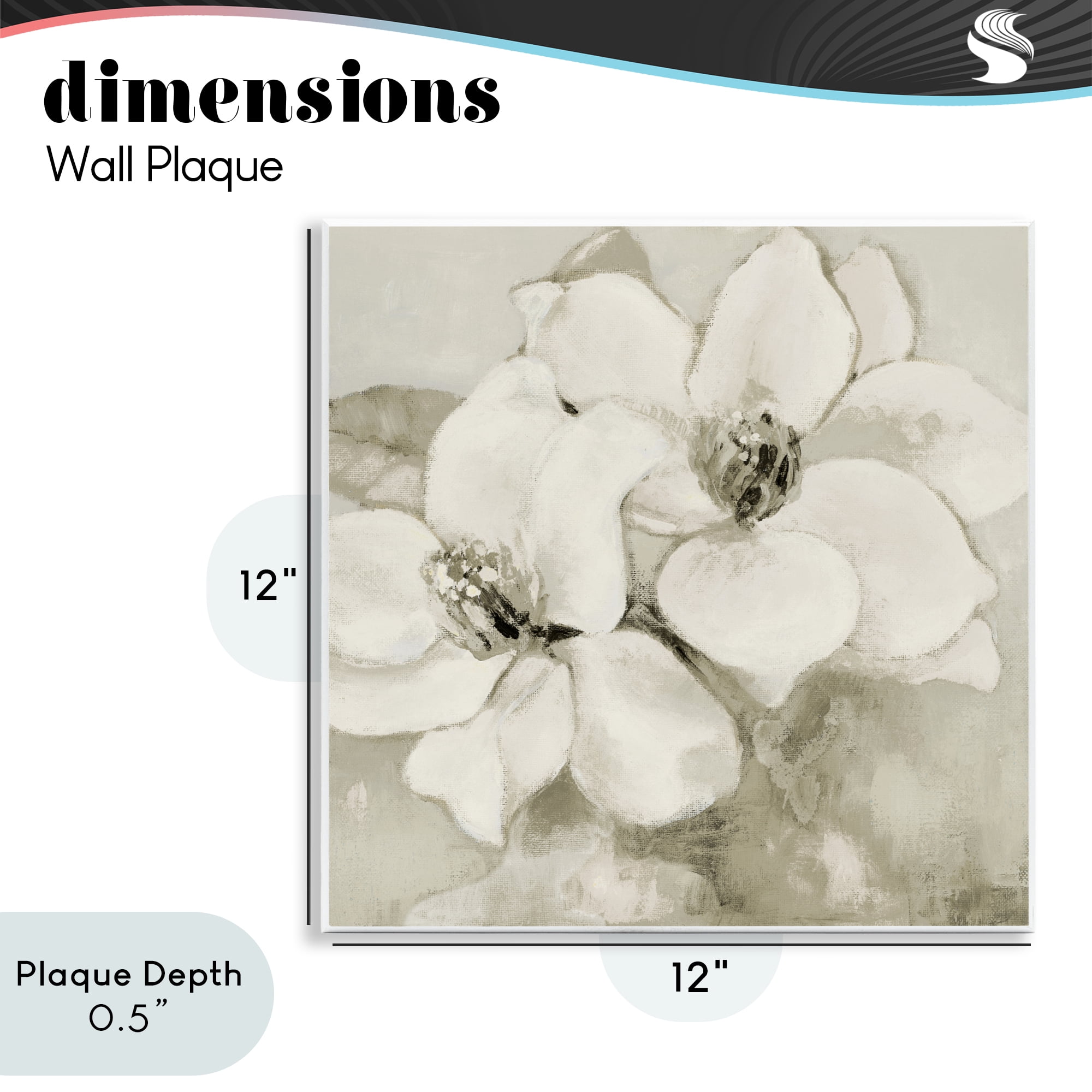 Stupell Industries Subtle Beige Magnolias Wall Plaque Art, design by Lanie Loreth