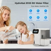 Countertop Reverse Osmosis Water Purifier with 6-Stage RO Filtration, Mineralization, and Smart Display Hydrofast B100 Ro Water Filter System