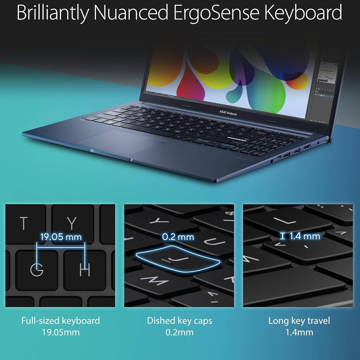 ASUS VivoBook 15 Touchscreen FHD Laptop, 12th Gen i7, 24GB RAM