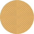 thumbnail image 1 of Ahgly Company Machine Washable Indoor Round Transitional Chrome Gold Yellow Area Rugs, 6' Round, 1 of 7