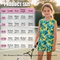 thumbnail image 7 of chaqlin Banana Leaf Girls Sleeveless T Shirt and Shorts Set 2 Piece Workout Outfits Toddler to Big Kid 5-14 Years Old, 7 of 7