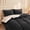 Dark gray, variant on Ultra Soft Reversible Plush Comforter, Thick Warm Fluffy Bedding Comforter for Winter, Cozy Textured Bed Comforter Twin Size Gray