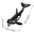 thumbnail image 2 of Fyydes Simulation Whale Miniature Animal Toy Collection Figurine Home Accessory Decor Ornament, Miniature Whale, Whale Ornament, 2 of 8