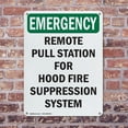 thumbnail image 4 of (2 Pack) Remote Pull Station For Hood Fire OSHA Emergency Sign 10 Inch X 14 Inch Indoor / Outdoor Rust-Free Aluminum Metal Signs for Workplace, Workshop, and Construction Site, Made in, 4 of 8
