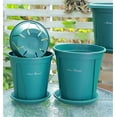 thumbnail image 4 of Plant Pots,Outdoor Garden Planters, 5.9 inch Planters for Indoor Plants, Plastic Planters with Drainage Hole and Tray, Flower Pots Indoor Plant Pots for Home Office Patio Garden Flowers, 4 of 7