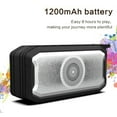 thumbnail image 3 of Outdoor Wireless Bluetooth Speaker HD Sound Quality 5.0 IPX7 Waterproof FM 360 Stereo 5W HiFi Portable Music Box 1200mAh 20m Range for Sports Hiking Party Travel USB AUX Hook, 3 of 5