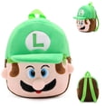 thumbnail image 1 of Mochila Super Mario Bros Luigi Zhangmengya para niños de 1 a 3 años felpa LED, 1 of 2