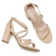 thumbnail image 5 of Sandalia DREAM PAIRS Madison Nude Ante de Tacón Cuadrado 7.5, 5 of 9