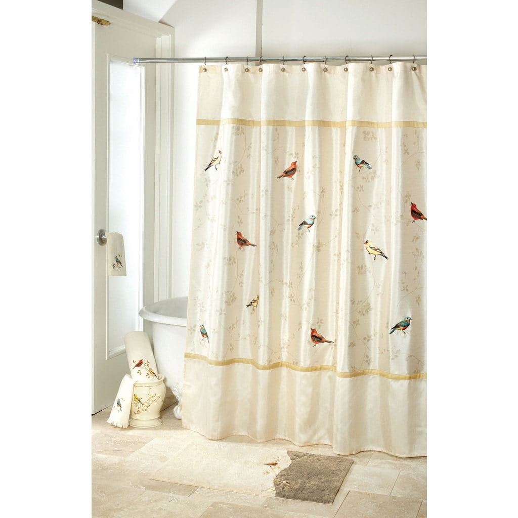 Avanti  Gilded Birds Shower Curtain