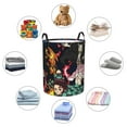 thumbnail image 6 of Demon Slayer Laundry Basket Circular Laundry Hamper Dirty Clothes Storage Bucket Toy Organizer With Handles For Bedroom Bathroom College Dorm Small, 6 of 8