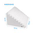 thumbnail image 5 of Almohada Cojín  Belug Antireflujo Perfilada Tipo Cuña Mediana, Blanco, 5 of 5