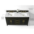 thumbnail image 5 of Ancerre Designs Aspen 60" Transitional Wood Bathroom Vanity Set in Black Onyx, 5 of 15