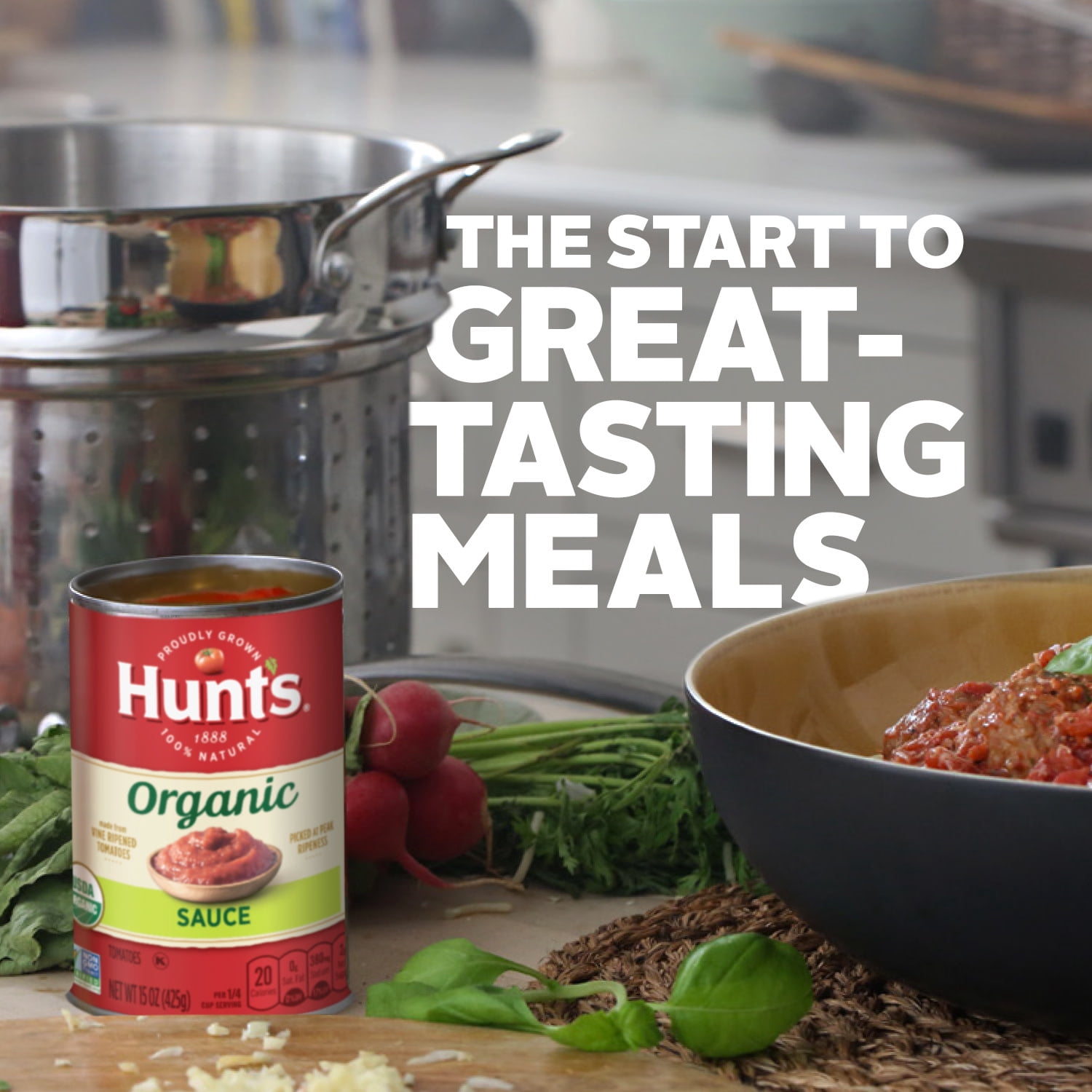 Hunt's Organic Tomato Sauce, 15 oz Can
