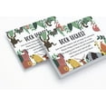 thumbnail image 6 of Inkdotpot Set Of 30Jungle Animals Baby Shower Invitations-Diaper Raffle Tickets And Baby Shower Book Request Cards Gender Neutral Invites Its A Boy Its A Girl, 6 of 8