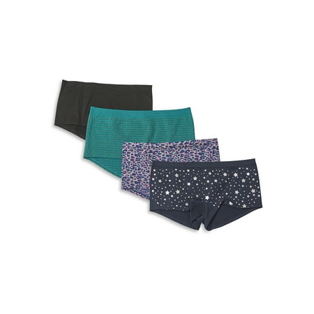 

No Boundaries Women s Seamless Boyshort Panties 4-Pack