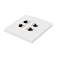 thumbnail image 1 of Placa de Pared Ethernet Cat 6, Hurbra A Hurbra A Femenina de 4 Puertos Placa de Pared de Gato Duradero para Cat6 Cat6a, 1 of 7