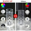 thumbnail image 3 of Hongchun Crystal Table Lamp, 16 Color Changing USB Ports, Pink Diamond Acrylic Lamp with Touch and Remote Control, LED Crystal Touch Lamp, Bedside Lamp for Decoration, Bedroom, Living R, 3 of 5