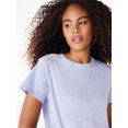 thumbnail image 4 of Free Assembly Women's Ringer Tee with Short Sleeves, Sizes XS-XXXL, 4 of 7