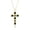 Gold,Black, variant on Amethyst Cross Necklace for Women Trendy Purple Charm Necklace, Silver Chain Pendant Necklace, Catholic Religious Gifts, Crystal Imitation Diamond Birthstone Cubic Zirconia Jewelry