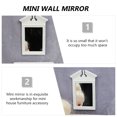 thumbnail image 3 of Shisuyan Mini Dressing Mirror White 1Pack 3.9In Miniature House Furniture Accessory, 3 of 9