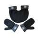 thumbnail image 3 of Guantes de invierno cálidos para hombre y mujer, para senderismo en climas fríos. Negro, 3 of 9