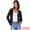 Black, variant on DARING DIVA Women's Long Sleeve Cropped Knit Button Up Crochet Cardigan S Beige