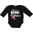 thumbnail image 3 of Inktastic Breast Cancer Awareness My Mimi is a Fighter Boys or Girls Long Sleeve Baby Bodysuit, 3 of 5
