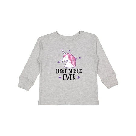 

Inktastic Best Niece Ever Unicorn from Aunt Girls Long Sleeve Toddler T-Shirt