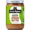 Once Again Unsweetended Creamy Organic Cashew Butter 16 oz