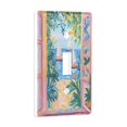 thumbnail image 2 of Yayeee Toggle Light Switch Wall Plate 1-Gang 4.5"x2.7" Home Decorative Outlet Cover, Blue Seaside, 2 of 7