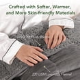 thumbnail image 4 of Anjee Weighted Blanket for Adults, Ultra Soft Fleece & Sherpa Reversible Heavy Blanket for Bedroom, Ideal for Restful Sleep, 15 lbs 60"x80" Gray, 4 of 10