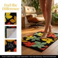 thumbnail image 3 of Unique Bargains Printed Ultra Soft Absorbent Shaggy Bath Mat Black 32" x 20", 3 of 7