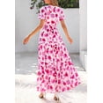 thumbnail image 2 of Vestido largo PRETTYGARDEN para mujer, estampado floral, cuello en V, corte A, 2 of 9